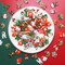 Christmas Resin Charms for Crafts,100 Pcs Flatback Slime Charm Beads Miniature Ornaments for Christmas Embellishments